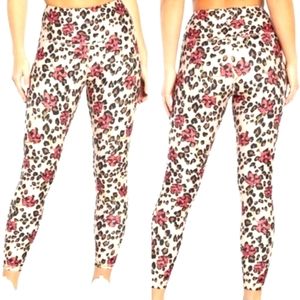 Wildfox Leopard Floral Printed Leggings